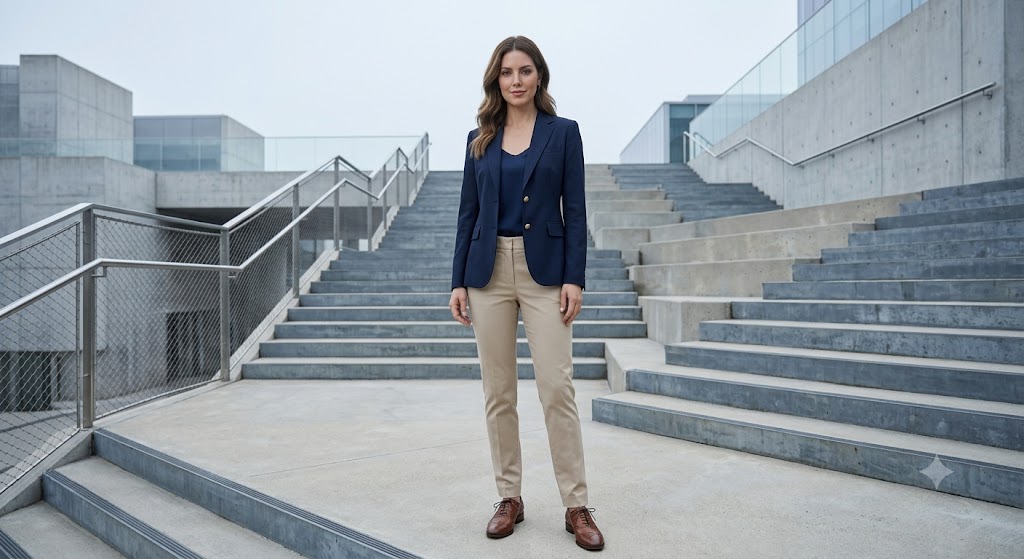 Lightweight Wool Blazer and Cotton Chinos